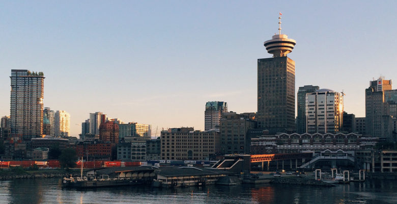 Skyline of Vancouver, home of CHÉOS